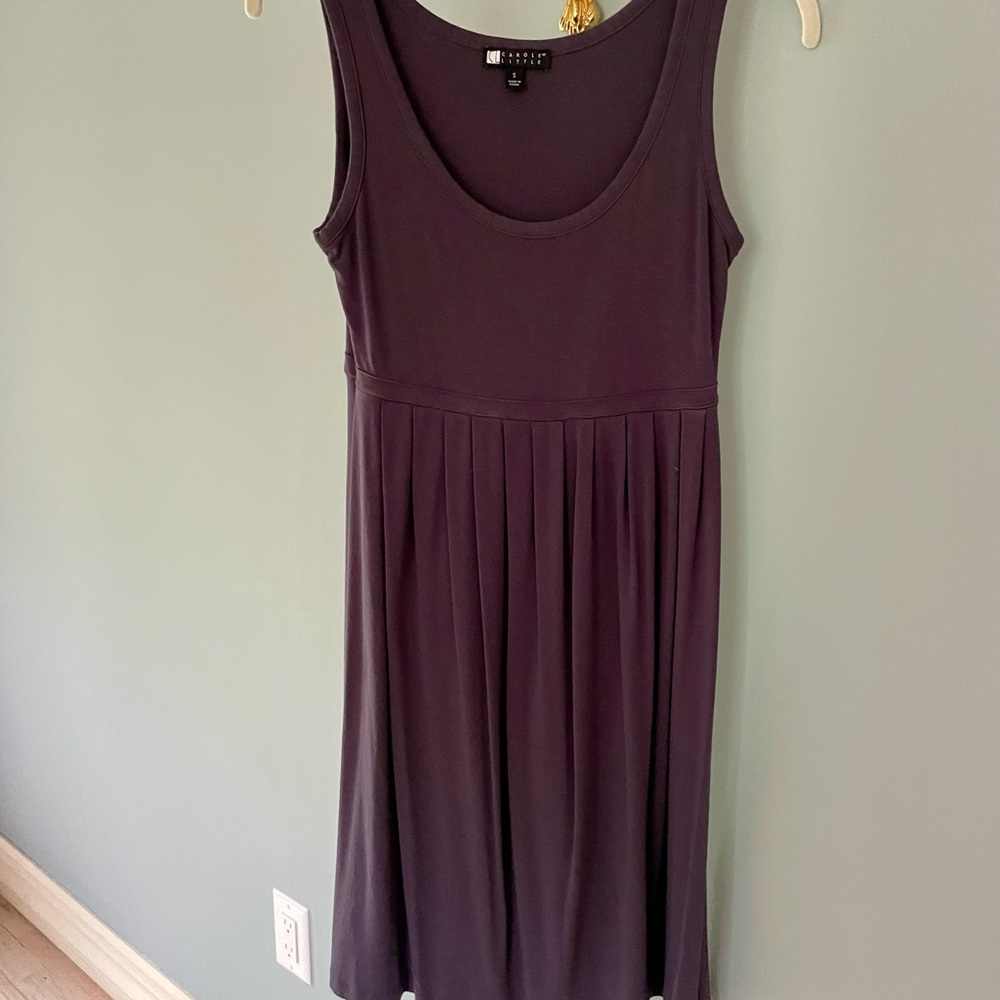 Carole Little Gray Sleeveless Midi Dress